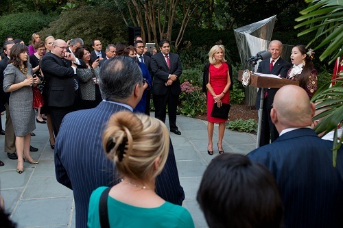 Vice President Biden and his wife, Dr. Biden, hosted their annual Hispanic Heritage month reception at their residence